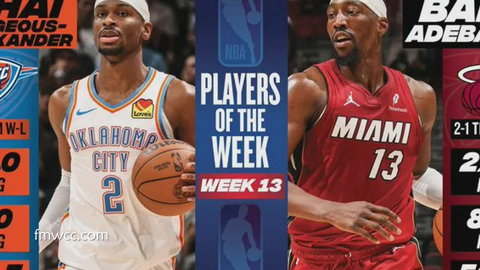 万博体育热点资讯 - NBA官宣周最佳｜亚历山大阿德巴约当选 东契奇哈登等球星获提名